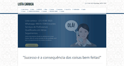 Desktop Screenshot of listacarioca.com.br